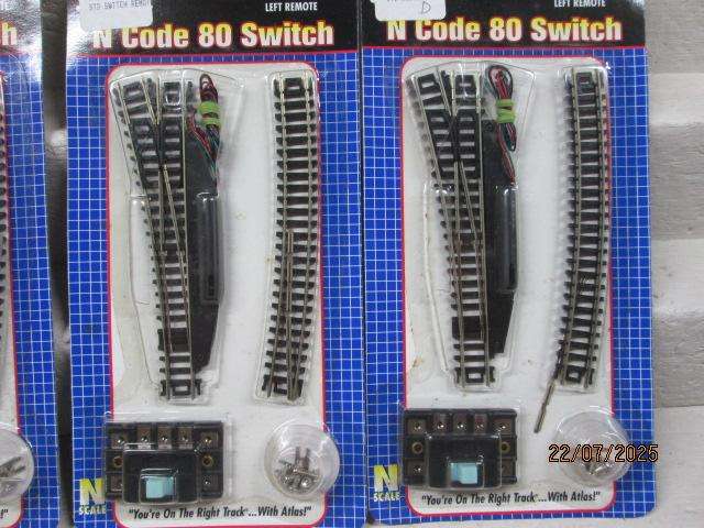 N SCALE - ATLAS - ELECTRIC POINTS - X4 - BOXED
