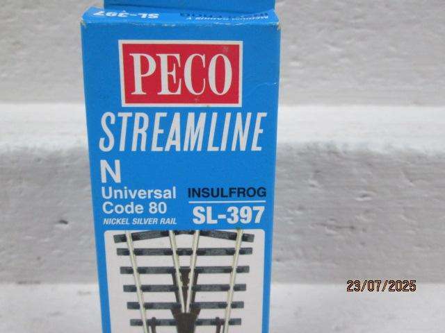 N SCALE - PECO - MEDIUM RADIUS Y- POINT -  SL-397 - BOXED