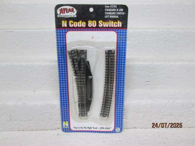 N SCALE - ATLAS - STANDARD LEFT HAND POINT - NO.2702 - BOXED