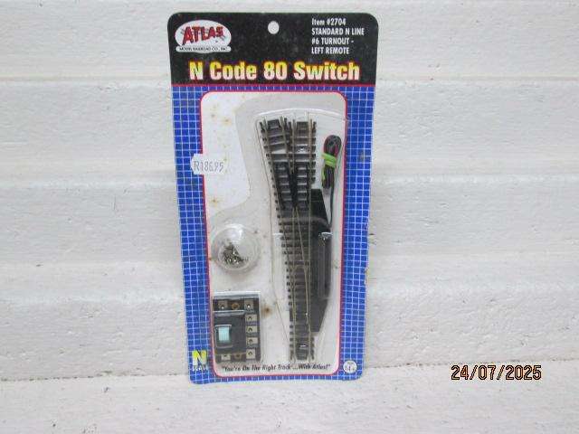 N SCALE - ATLAS - ELECTRIC LEFT HAND POINT - NO.2704 - BOXED