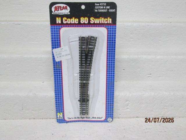 N SCALE - ATLAS - LONG RIGHT HAND POINT - NO.2753 - BOXED