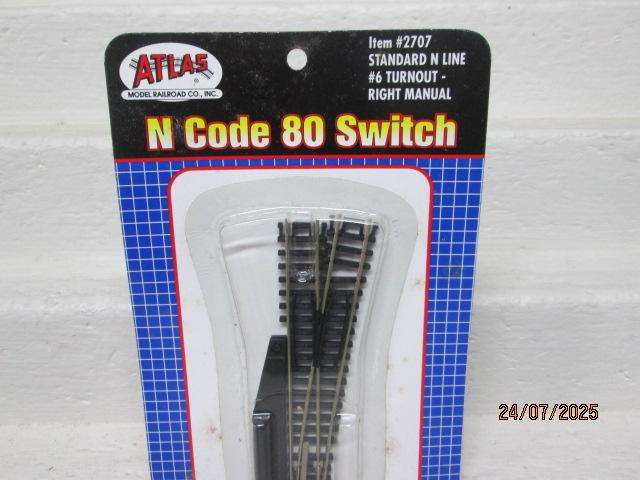 N SCALE - ATLAS - STANDARD RIGHT HAND POINT - NO.2707 - BOXED