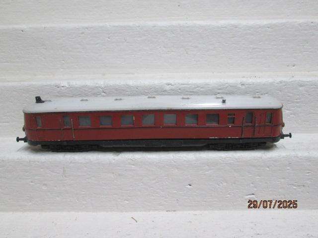 HO SCALE - FLEISCHMANN - BROWN RAIL CAR LOCOMOTIVE