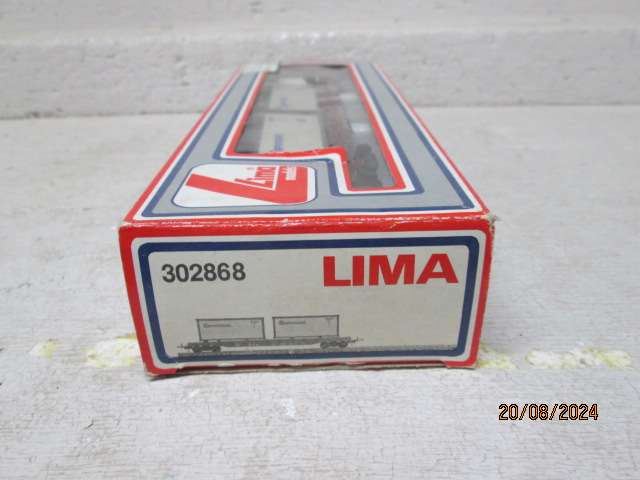 HO SCALE - LIMA - SAR - CONTAINER WAGON WITH SAFMARINE CONTAINERS - BOXED