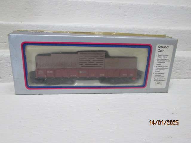 HO SCALE - ELECTROTREN - WAGON WITH SOUND - BOXED