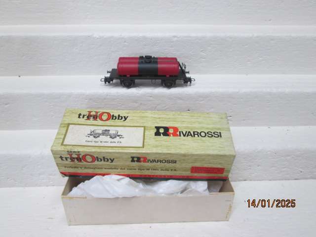 HO SCALE - RIVEROSSI - TWIN TANKER WAGON - BOXED