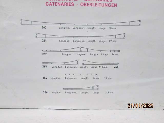 HO SCALE - ELECTROTREN - OVERHEAD CATENARY - NO.263