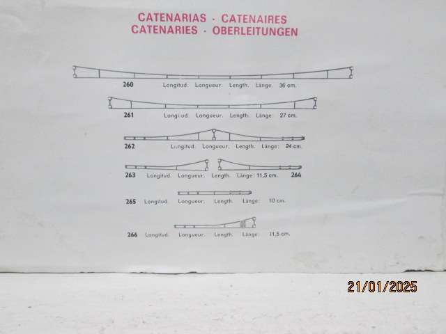 HO SCALE - ELECTROTREN - OVERHEAD CATENARY - NO.264