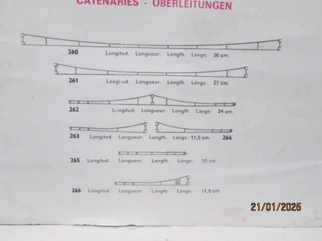HO SCALE - ELECTROTREN - OVERHEAD CATENARY - NO.265