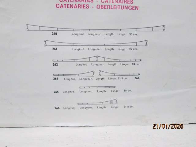 HO SCALE - ELECTROTREN - OVERHEAD CATENARY - NO.266