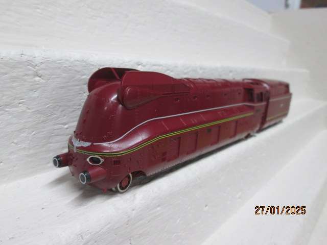 HO SCALE - FLEISCHMANN - 4-6-2 RED STEAM LOCOMOTIVE - BOXED