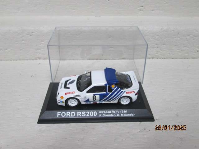 DIE CAST 1:43 SCALE - RALLY CAR -  FORD RS 200