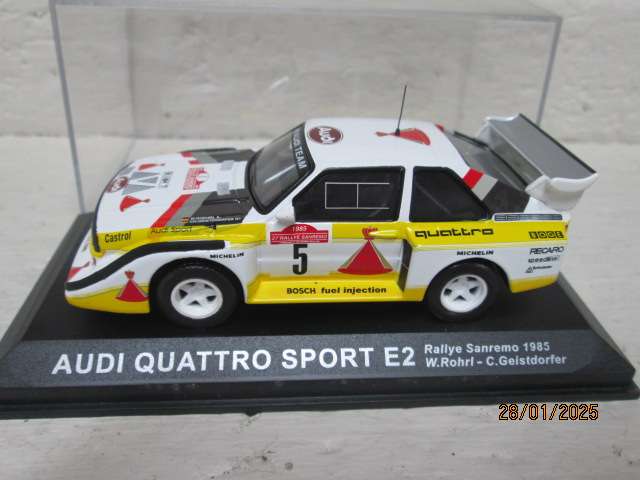 DIE CAST 1:43 SCALE - RALLY CAR -  AUDI QUATTRO SPORT E2