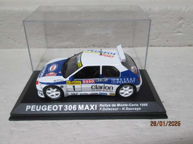 DIE CAST 1:43 SCALE - RALLY CAR -  PEUGEOT 306 MAXI