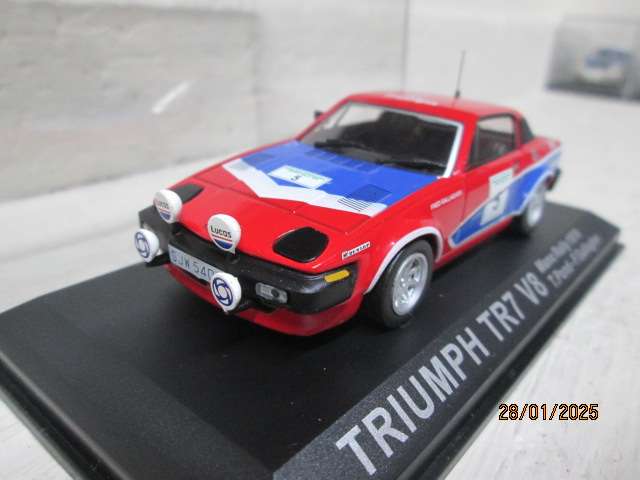 DIE CAST 1:43 SCALE - RALLY CAR -  TRIUMPH TR7 V8