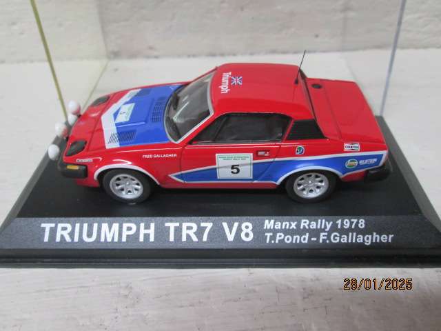 DIE CAST 1:43 SCALE - RALLY CAR -  TRIUMPH TR7 V8