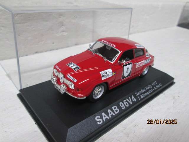 DIE CAST 1:43 SCALE - RALLY CAR -  SAAB 96V4