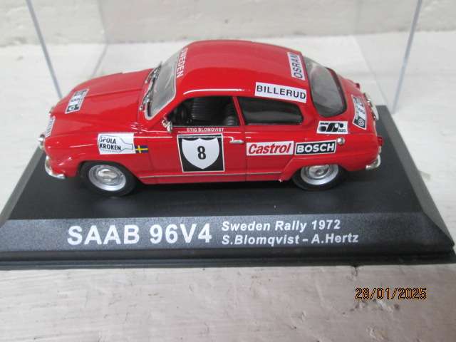 DIE CAST 1:43 SCALE - RALLY CAR -  SAAB 96V4