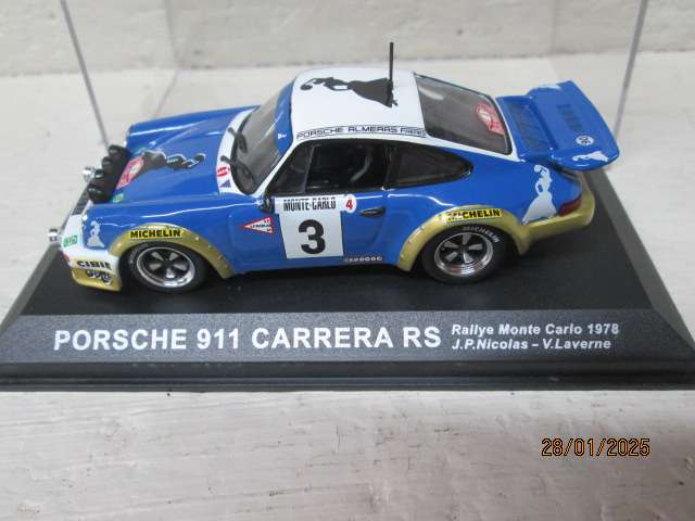 DIE CAST 1:43 SCALE - RALLY CAR -  PORSCH 911 CARRERA RS