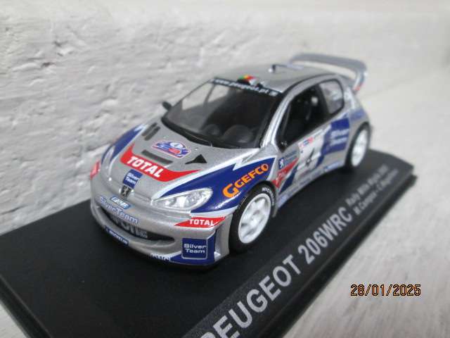 DIE CAST 1:43 SCALE - RALLY CAR -  PEUGEOT 206 WRC