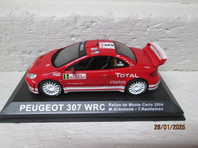 DIE CAST 1:43 SCALE - RALLY CAR -  PEUGEOT 307 WRC