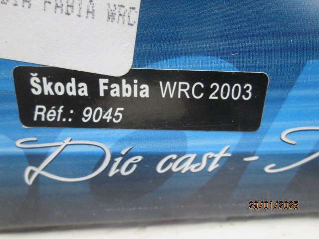 1:18 SCALE - SOLIDO - SKODA FABIA WRC - 2003 - BOXED