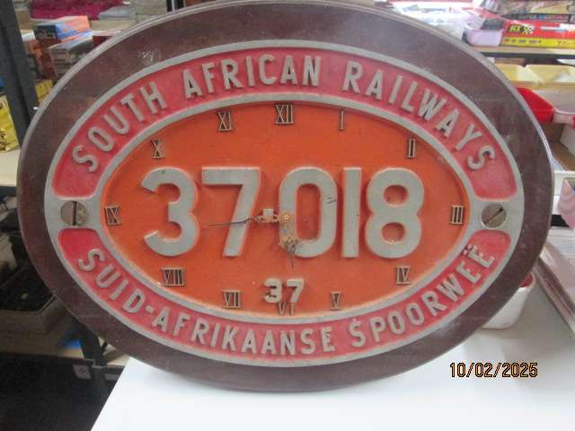 SAR / SAS CLASS 37 ORIGINAL DIESEL NUMBER PLATE