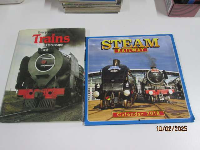 HARDCOVER TRAIN BOOK - INCLUDING CALENDAR