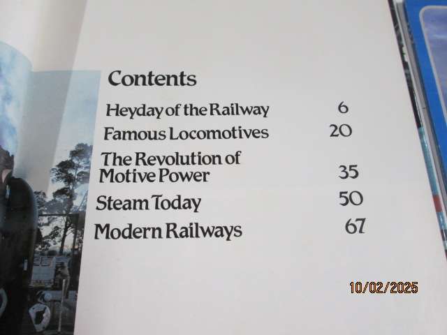 HARDCOVER TRAIN BOOK - INCLUDING CALENDAR