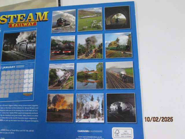 HARDCOVER TRAIN BOOK - INCLUDING CALENDAR