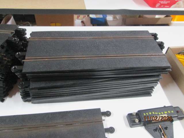 SLOT CARS - 1:32 SCALE - HORNBY / SCX TRACK & EQUIPMENT - LARGE AMOUNT