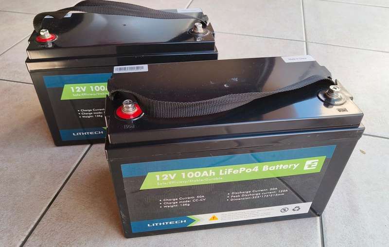 Lithtech - 12.8V 100Ah, 1280wh Lithium Phosphate Battery