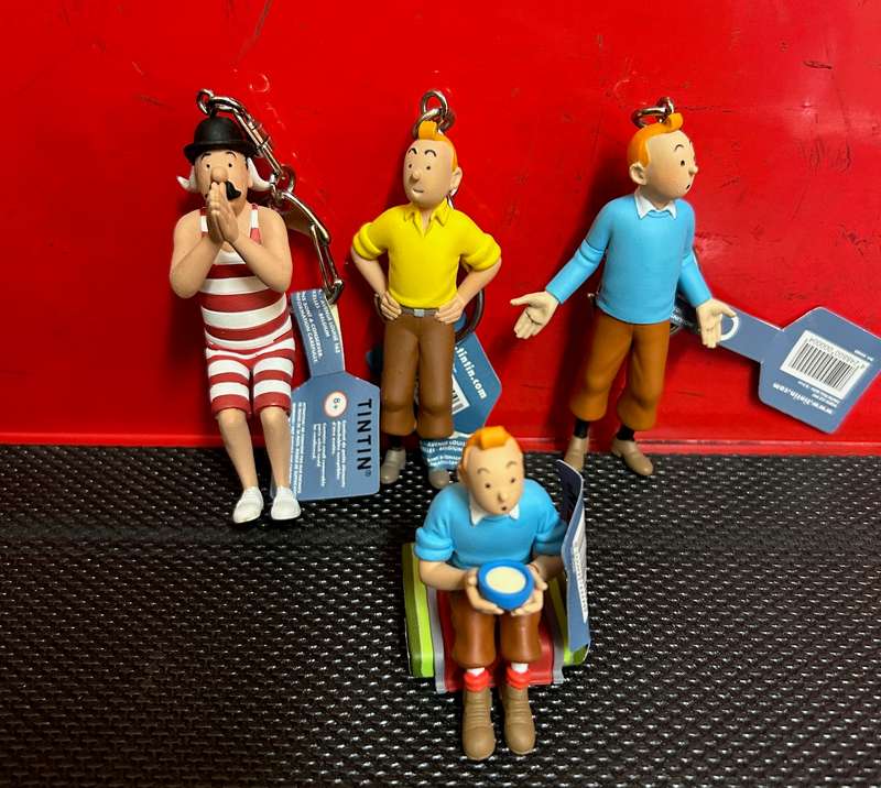 Tintin original figurine key rings