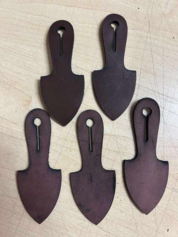 SADF leather fob hangers