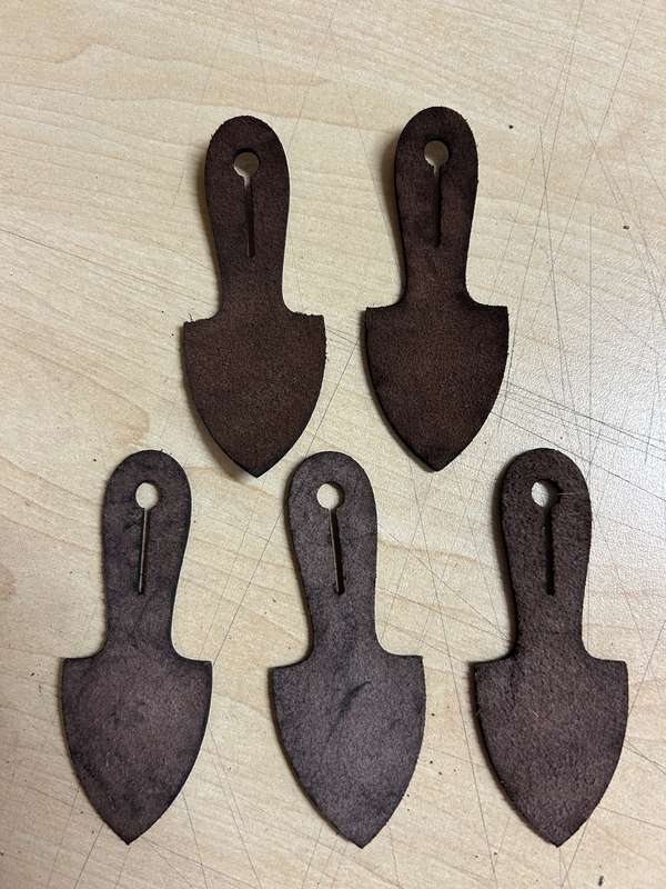SADF leather fob hangers