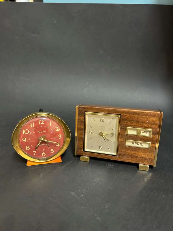 Vintage alarm clocks