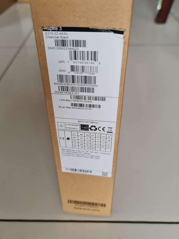 BRAND NEW SEALED - ACER ASPIRE 3 - AMD DUAL CORE - A4-9120E - 4GB - 500GB - AMD RADEON R3 GRAPHICS