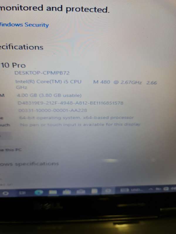 DELL INSPIRION N5010, CORE i5 1ST GEN, 4GB MEMORY,500GB HARD DRIVE,15.6 INCH SCREEN,ORIGINAL CHARGER
