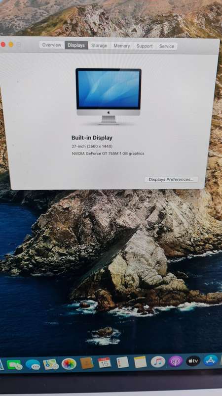 APPLE IMAC 27 INCH - 2013 MODEL - 8GB MEMORY - 1TB HARD DRIVE