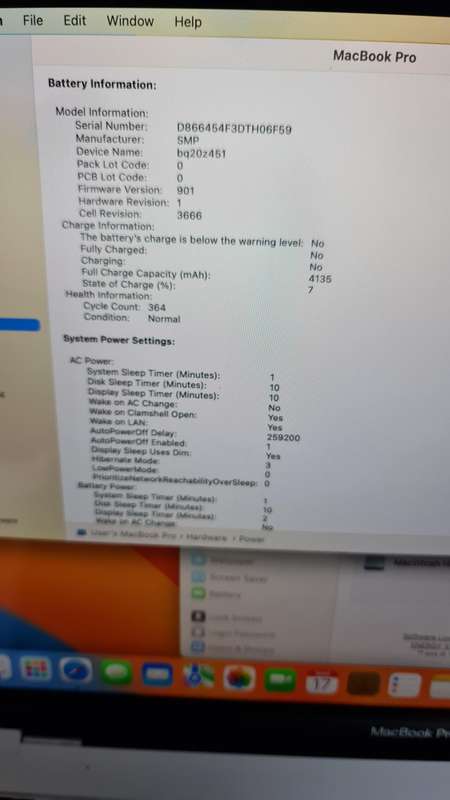 MACBOOK PRO 13 - 2017 MODEL - 8GB -128GB - FULL WORKING CONDITION