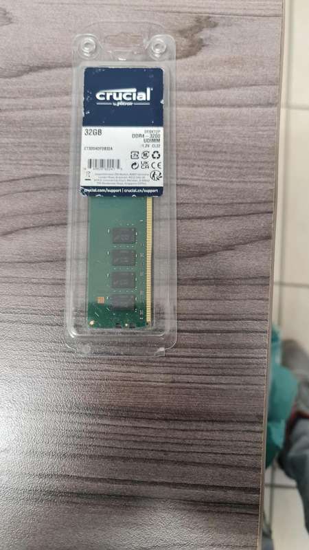 BRAND NEW - CRUCIAL - 32GB DDR4 - DESKTOP MEMORY - 3200MHZ