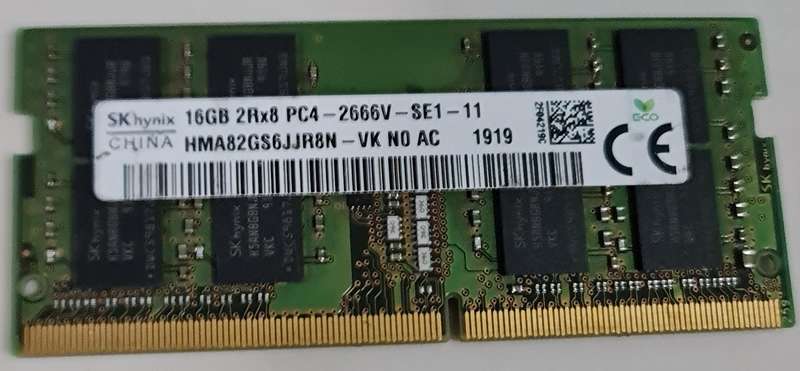 16GB DDR4 - 2666MHZ - LAPTOP MEMORY - FULL WORKING CONDITION