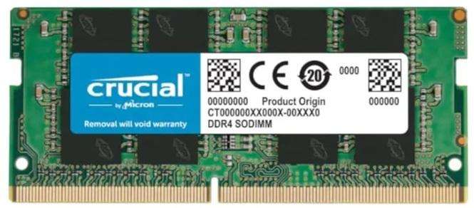 8GB DDR4 MEMORY - 2666MHZ - LAPTOP MEMORY - CRUCIAL BRAND - FULL WORKING CONDITION