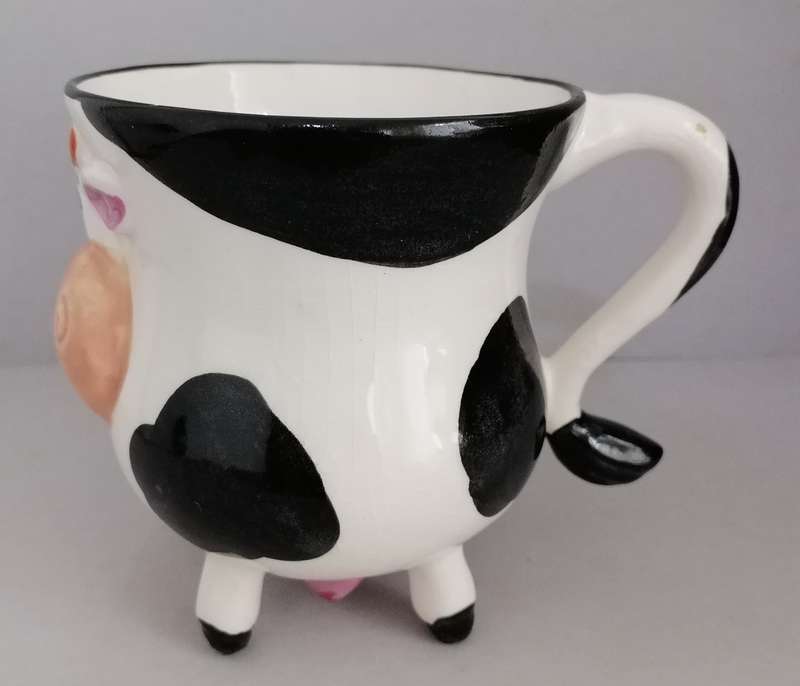 Ceramic Dairy Milk Cow Coffee Mug
