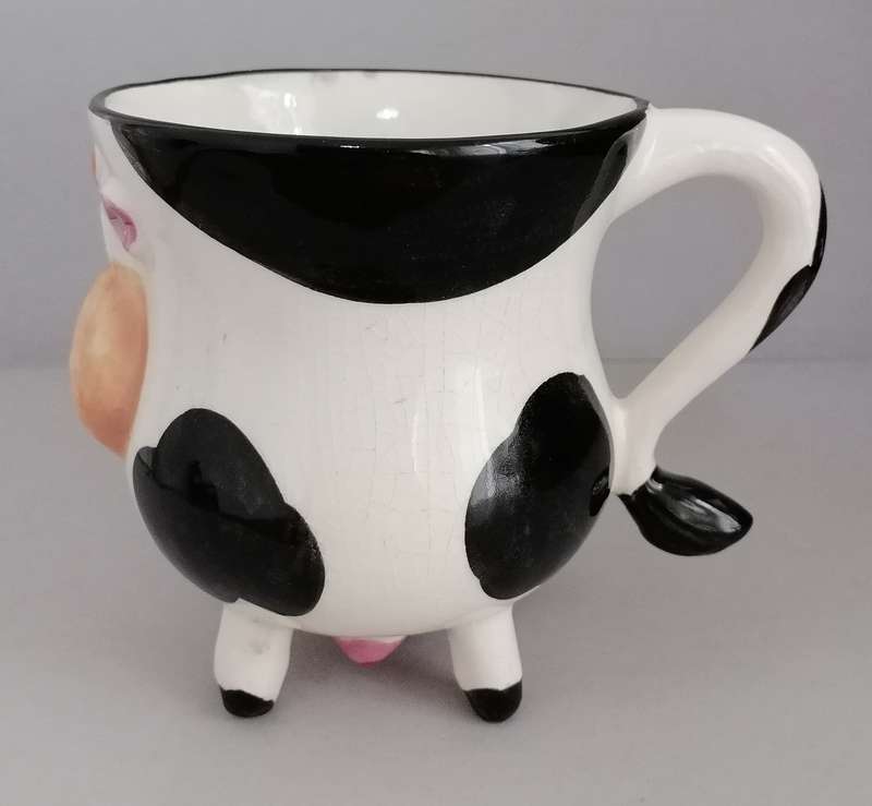 Ceramic Dairy Milk Cow Coffee Mug