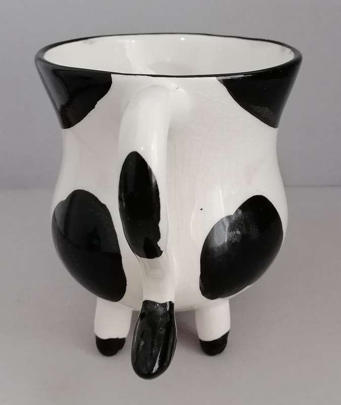 Ceramic Dairy Milk Cow Coffee Mug