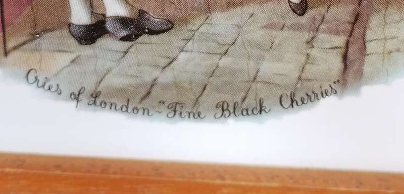 Wall Tile Cries of London - Fine Black Cherries