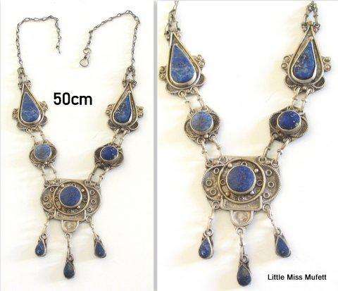 A Bohemian Lapi Lazuli Necklace --50cm---Buy now