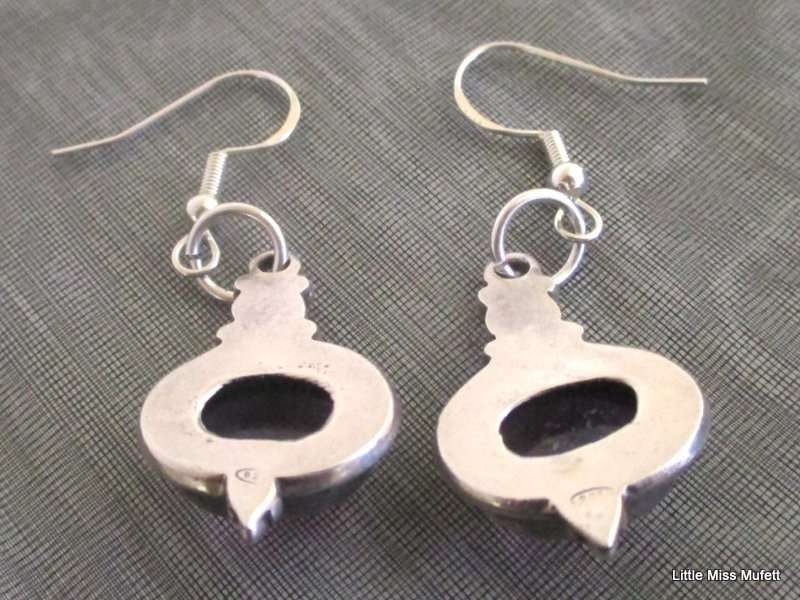 A Pair of sterling silver Amethyst earrings--7,7 gram