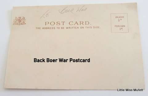 A BOER WAR POSTCARD ,AN OMDURHAM WAR POSTCARD AND A WAR ENVELOPE